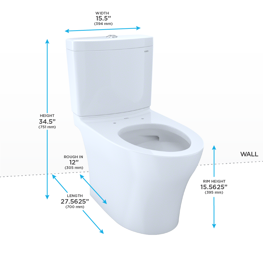 TOTO CST446CEMG Aquia IV Elongated Toilet Cotton